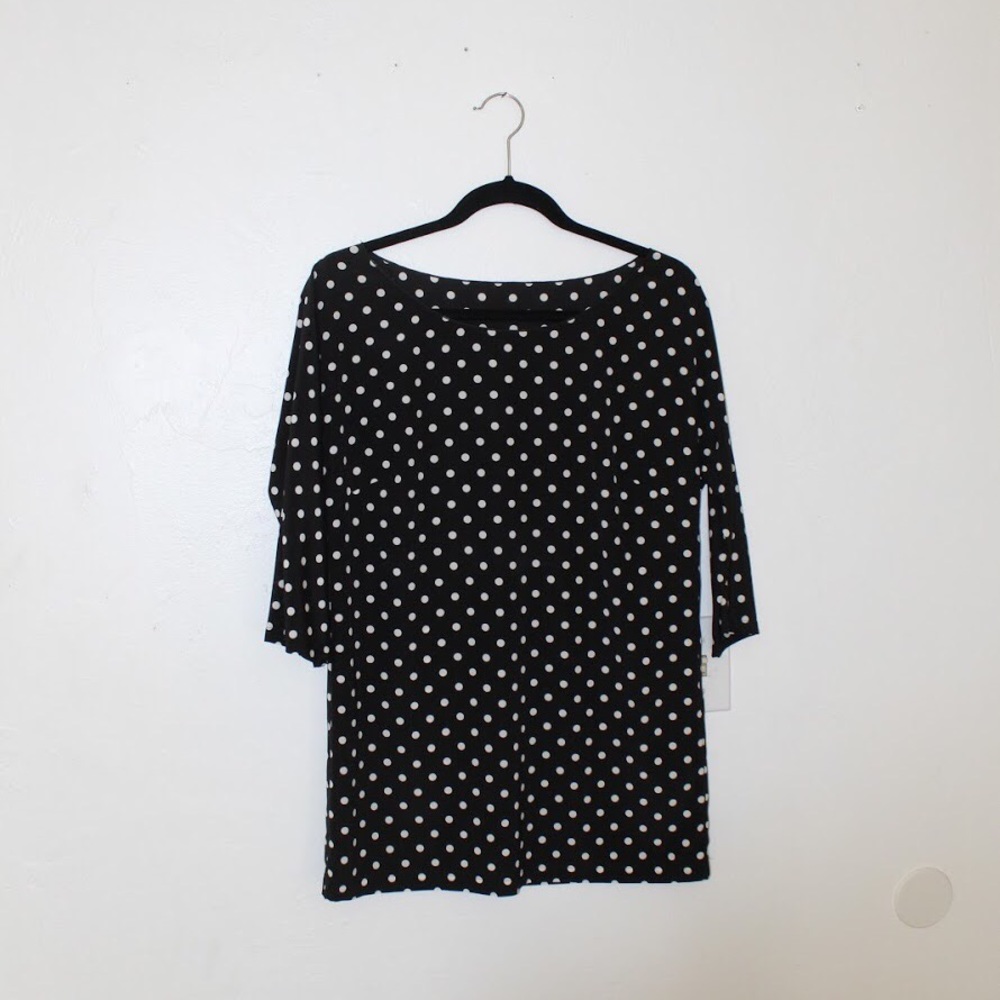 Dolce & Gabbana black & white silk blouse